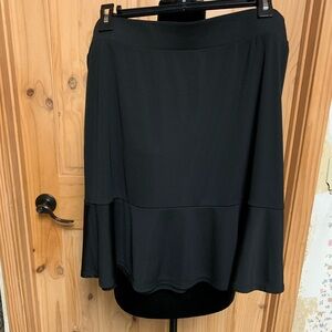 INC International Concepts Black A-Line Skirt